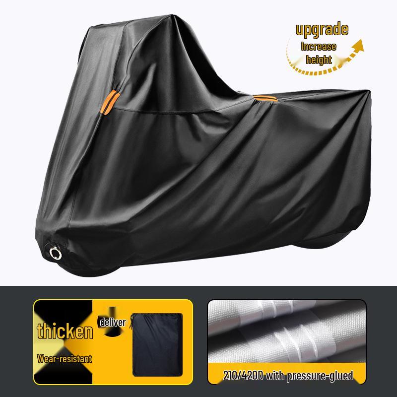 

Водонепроницаемый серебристый чехол для мотоцикла и автомобиля, 190T/210D, защита от солнца и пыли для электромобиля 190T S 180*70*90