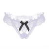 Female Underwear Lace Seamless Thongs Women's Pants Sexy Pearl G-String  Women Crotchless Breathable Sleepwear