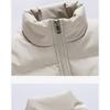 2025 winter stand-up collar jacket loose student couple jacket casual simple warm windproof plus-size clothing light trend cotton clothes