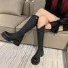 But knee boots women's 2025 autumn and winter new high boots retro western cowboy boots boots knight boots boots