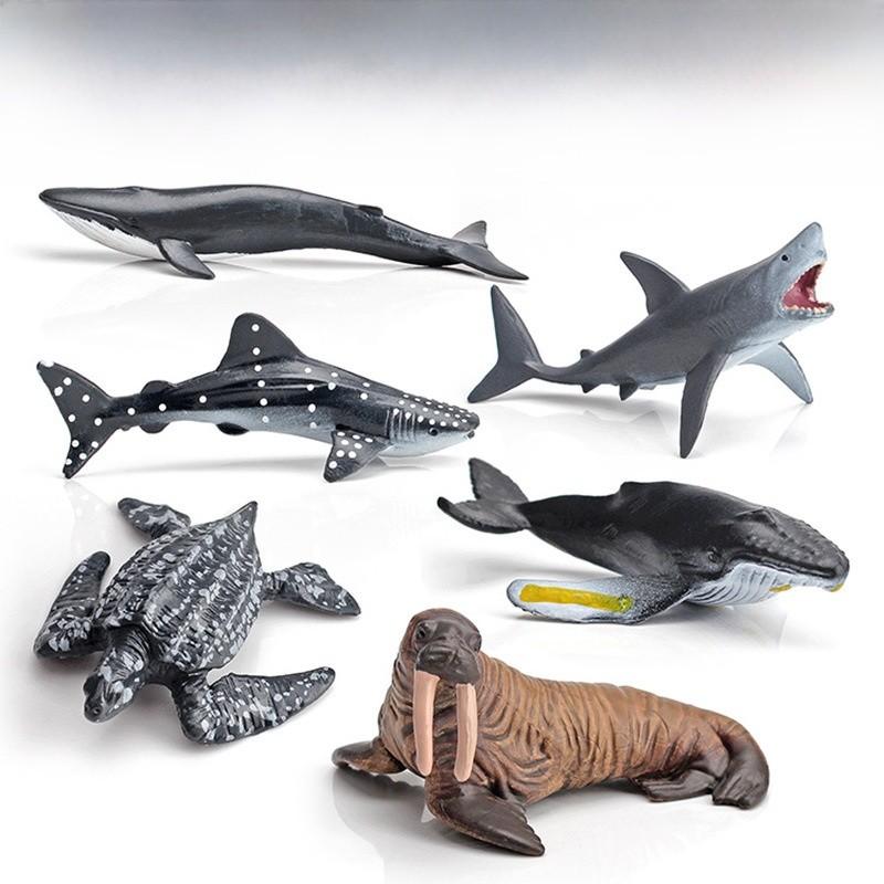 דמויות PVC של יצורי ים עם תצוגה סטטית לחובבי הים ועיצוב אקווריום