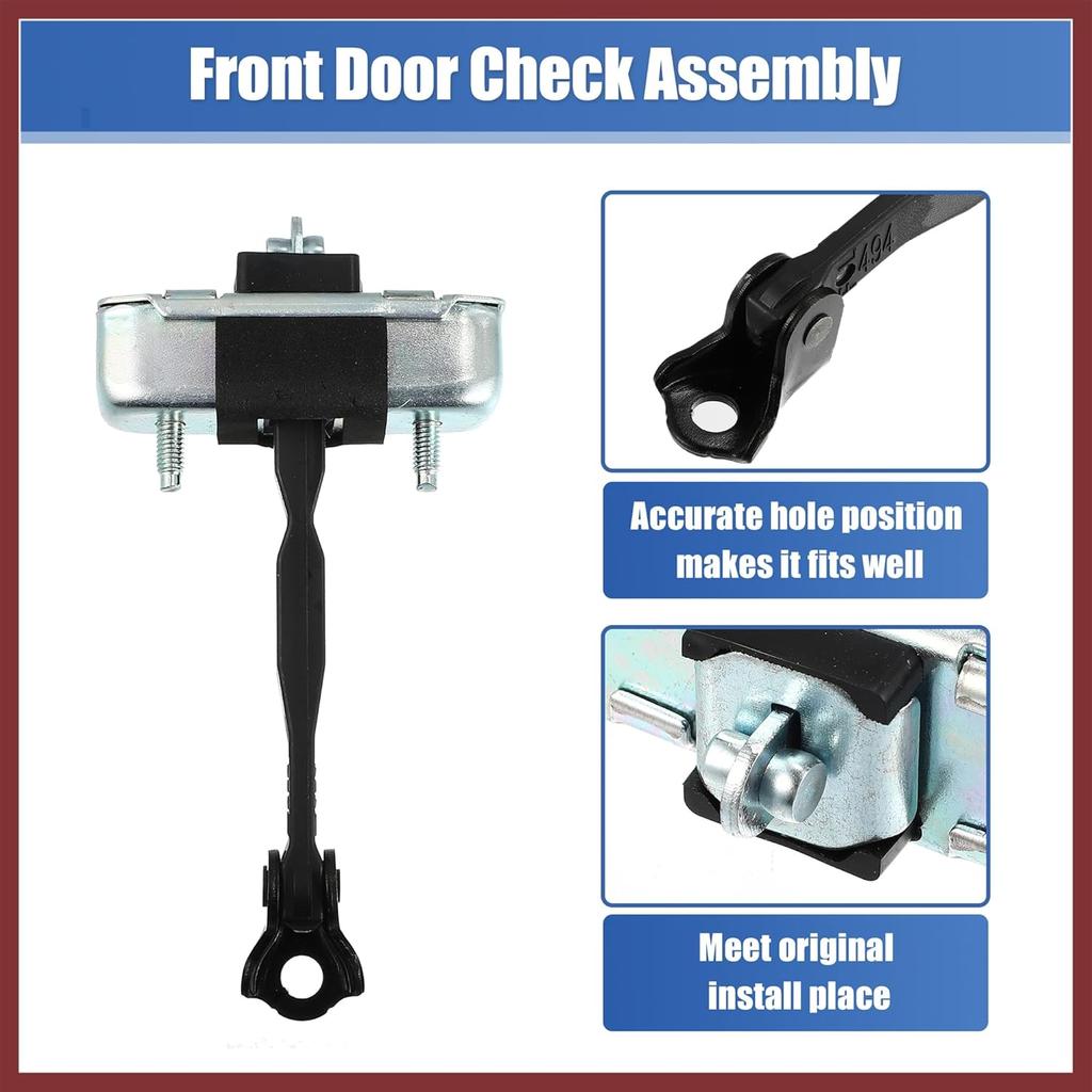 Front Left Door Check Bracket Stop Strap 68620-AE011 for Toyota Sienna 2004-2010 Car Door Check Arm Assembly LH Driver Side Door Check Strap Stopper
