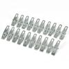 40pcs Practical Stainless Steel Clothes Pegs Clips Socks Clips Pins Clamps