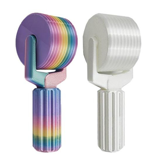 2 Pcs Rhinestone Art Roller 3D Printed Rhinestone Painting Press Roller Easy-Grip Hand Roller DIY Craft Tool for Rhinestone Embroidery