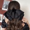 Big Large Satin Bow Ribbon Hair Clip Fashion Elegant Temperament Women Girls Ponytail Clip Ribbon Hair Clips Wedding Hair Accessories Gifts