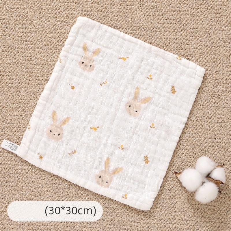 Baby Cotton Muslin Towel Bib Newborn Ultra-Soft Cotton Square Towel Baby-Specific Face Wash Towel Gauze Towel for Children