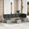 VidaXL 8-Piece Garden Sofa Set with Grey Cushions 3360743