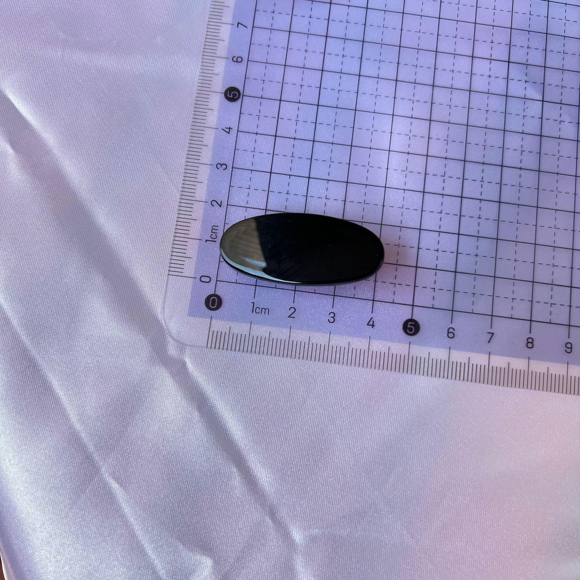Black Glossy Oval Hair Clips - Versatile Duckbill Clips for DIY and Styling