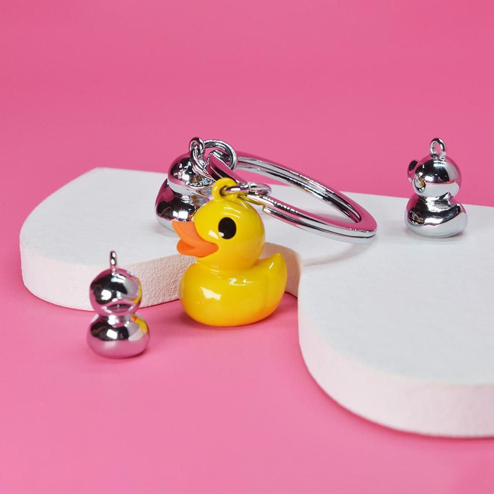 CHOCLI METALMORPHOSE COLLECTION Belgian Metal Keyring - Duck Family