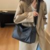 Black Large-Capacity Messenger Bag, Women'S Commuter Shoulder Bag, High-Value Large-Capacity Travel Bag, Small, Light And Water-Proof.