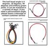 40cm-80cm Motorcycle modification brake hose disc brake oil pipe brake steel throat brake pipe universal brake pipe brake line