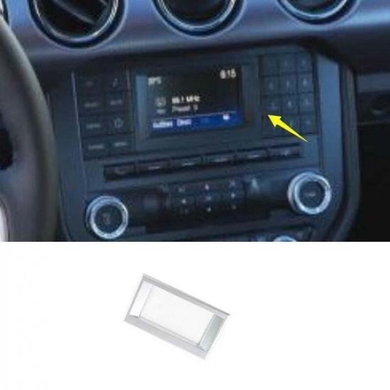 For Ford Mustang Central Control Navigation Frame 4.2” 2015- Matte Silver