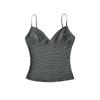 Women's Summer Three-Color Striped Camisole - Slim Fit, Stylish Back, Trendy American Style, Knitted Design