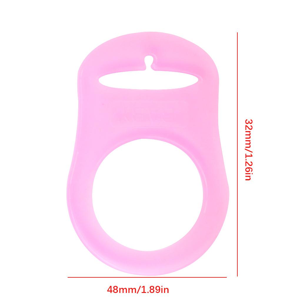 Baby Dummy Holder Clip Adapter Silicone Baby Toddler Accessories Solid Color Clips Adapter 48*32mm