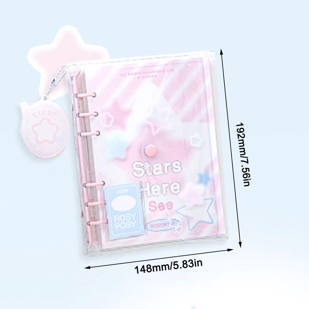 PVC Notebook Loose Leaf Envelope Ledger Fashion Diary Book  School Office Supplies