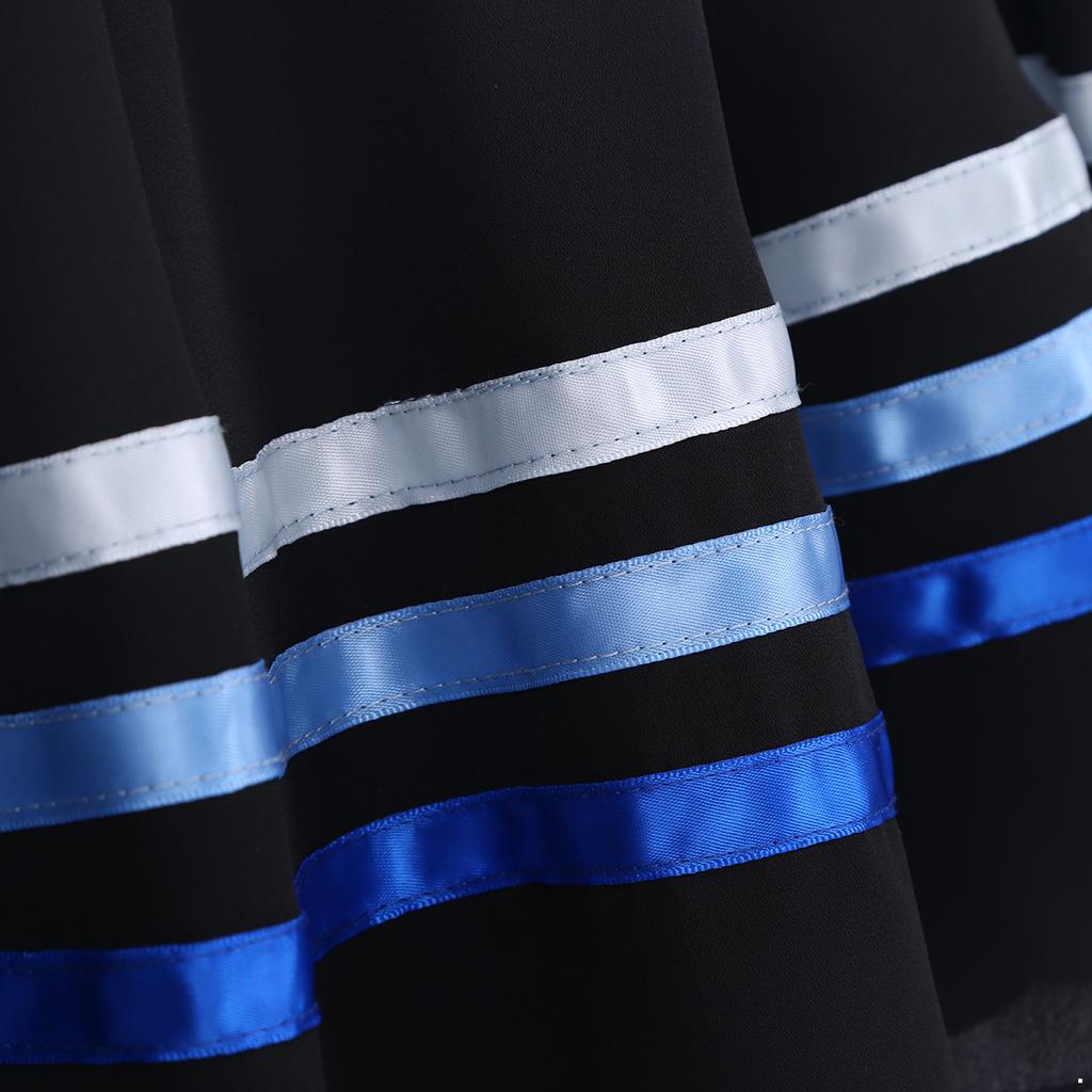 Kids Girls Ballet Dance Skirt Chiffon Elastic Waist Full Circle Ribbons Decorated Skirt Dance Dress for Ballet Stage Performance