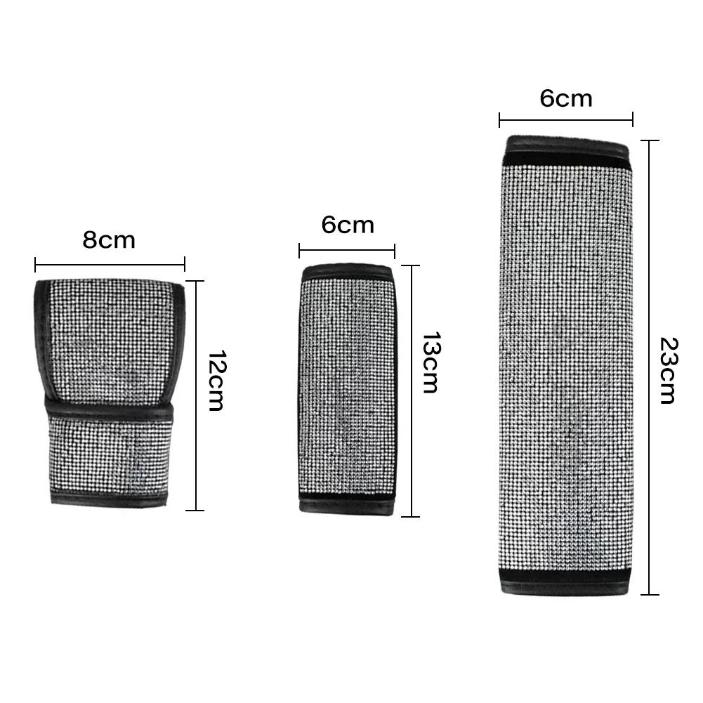 Mașină de decorat strasuri cristal auto centură de siguranță husă umăr tampoane mașina schimbător de viteze frână de mână huse auto accesorii interioare auto