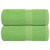 Vidaxl Hotel Towels, 2 Pcs, Green, 30X50 Cm, 100% Cotton