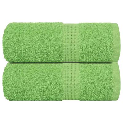 Vidaxl Hotel Towels, 2 Pcs, Green, 30X50 Cm, 100% Cotton