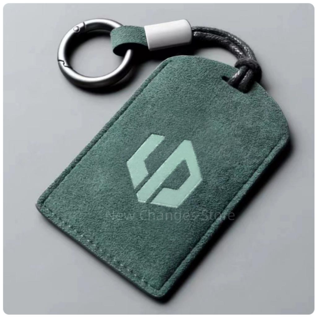 Original Car Color Leather Key Case Cover Fob For Leapmotor B01 B10 Car Keyless Remote Key Card Kit Protector Accessorie
