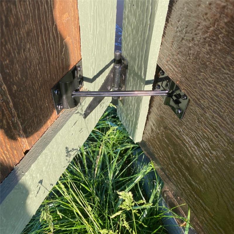 Powerful RV Door Holder, Upgrade Snap Noiseless Trailer Door Latch, Metal Van Door Holder Catch, T-Style Door Holder