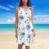 Women's Fashion Floral Print V-Neck Camisole Dress