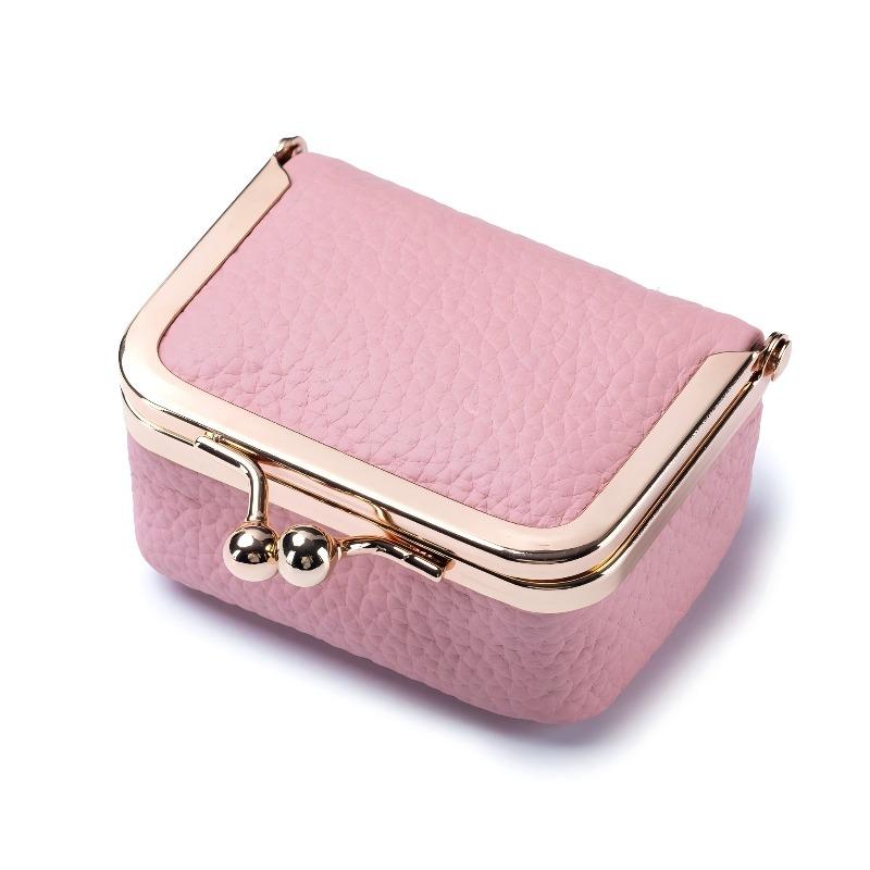 Neue Leder kompakte goldene Tasche Diamantring Schmucktasche Mini Ring Halskette Ohrringe Schmuckschatulle Münzbeutel Wechselgeldtasche
