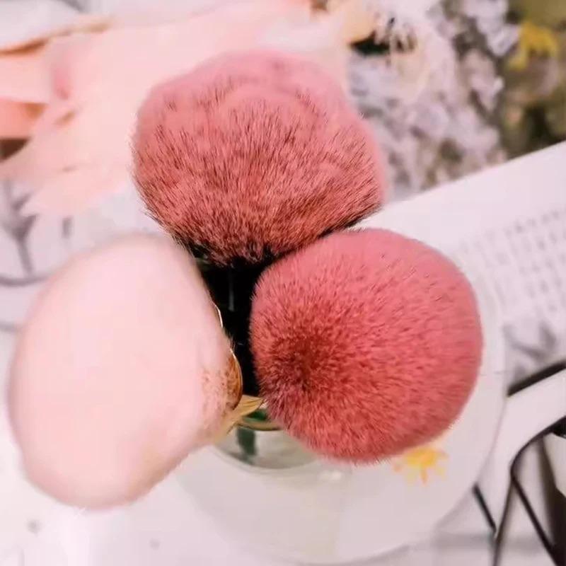 1pc Rose-Shaped Soft Brush, Nail Dust Brush, Makeup Blush Brush, Multi-Use Cleaning Tool for Manicure & Cosmetics