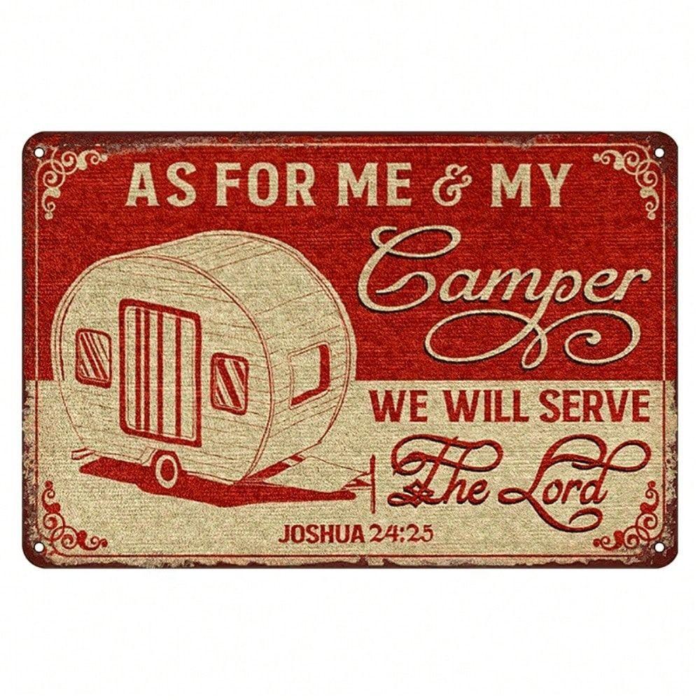 

Retro Metal Wall Art Decorative Sign Tin Painting 20x30cm for Home Office Farmhouse Decor