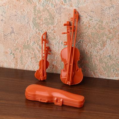 Puppenhaus Vintage Miniatur Geigenset Puppenhaus Instrument Dekoration Mikro Szene Foto Requisiten Kind Rollenspiel Spielzeug