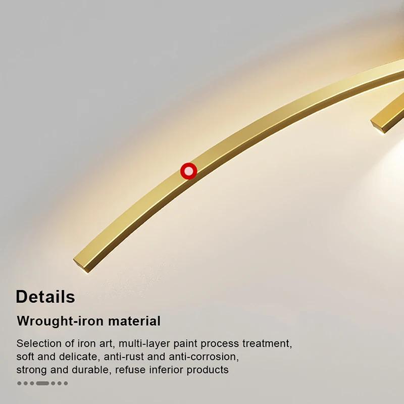 Moderní nástěnná lampa LED černá bílá zlaté pozadí dekorativní světlo do obývacího pokoje ložnice noční svítidlo vnitřní svítidlo