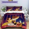 3pcs Beauty and the Beast Quilt Set - Soft and Comfortable Bedroom, Guest Room and Dorm Decor Bedding Set 1 Quilt Cover + 2 Pillowcases.B008