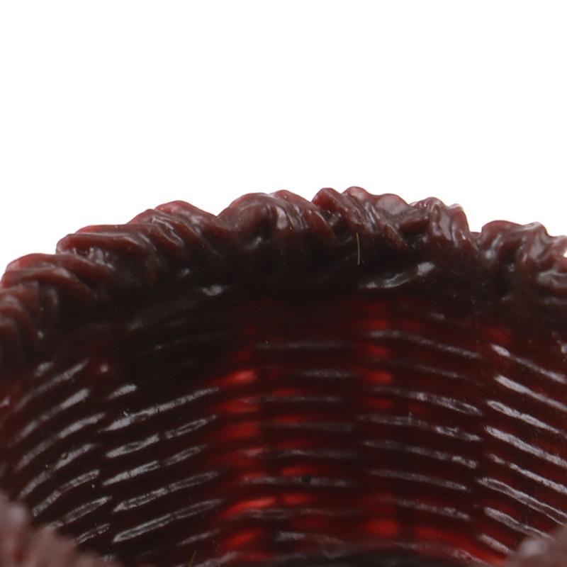 1:12 Dollhouse Miniature Resin Mini Storage Basket Model Decor Accessories