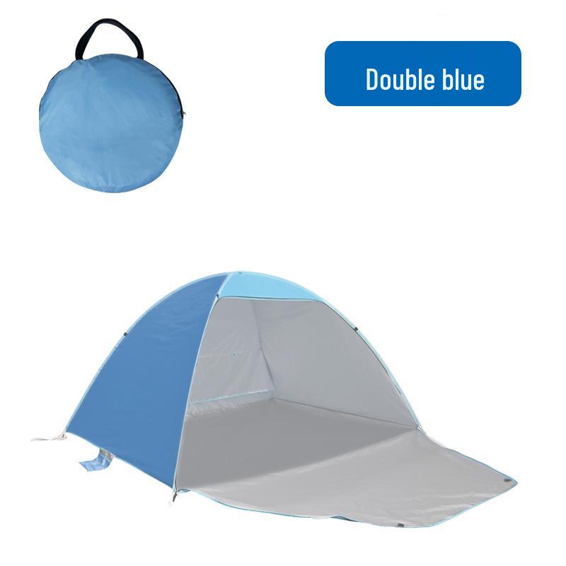 Automatic Quick-Open Beach Tent: Rainproof Sunshade for Camping & Picnics
