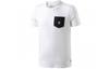 Originals Warp Pckt T Shirts Men's White Crew Neck Moderate Straight Fit CF3107
