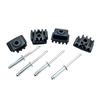 Seat Track Guide Repair Kit, 8-Piece Polyethylene Block and Metal Fastener Set with Part Reference A0009110222 for Worn Rail Parts