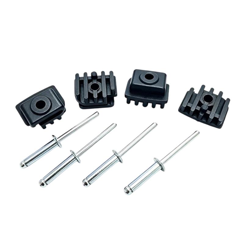 Seat Track Guide Repair Kit, 8-Piece Polyethylene Block and Metal Fastener Set with Part Reference A0009110222 for Worn Rail Parts