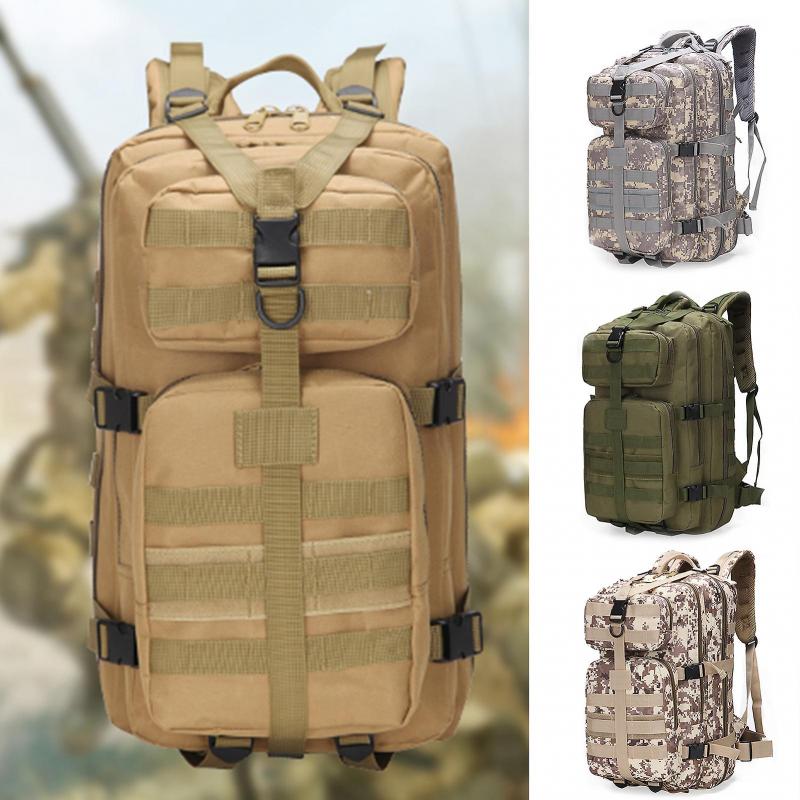 35L Large Capacity Multi Pockets Men Rucksack Oxford Cloth Waterproof Camouflage Sports Backpack for Trekking