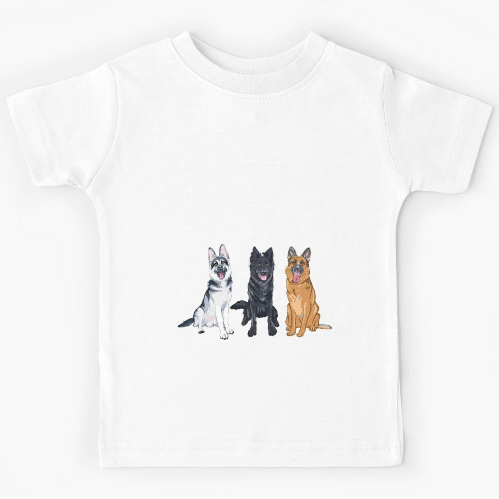 german shepherd christmas quote cartoon german shepherd Kids T-Shirt 110