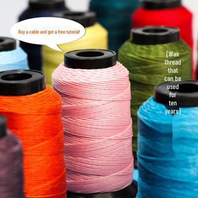 Armband/Halskette aus gewachstem Morandi-Farbgarn: 12, 6 & 3 Stränge - DIY Geflochtenes Seil für Handgefertigten Schmuck & Schlüsselanhänger