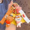 Cartoon Bear Mom And Her Friend Keychain Couple Schoolbag Pendant Car Keychain Small Gift