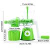 Iced Drinks Maker Portable Fruit Juicer Hand Cranked Manual Extractor for Summer Smoothies Kitchen Outdoor Use