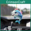 Delightful Acrylic Dolphin Car Charm Fun Cartoon Decoration Perfect For Vehicles