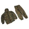 Outdoor Camouflage Suit Polyester Fiber Loose 3D Leafy Ghillie Suit for Bird Watching Hunting