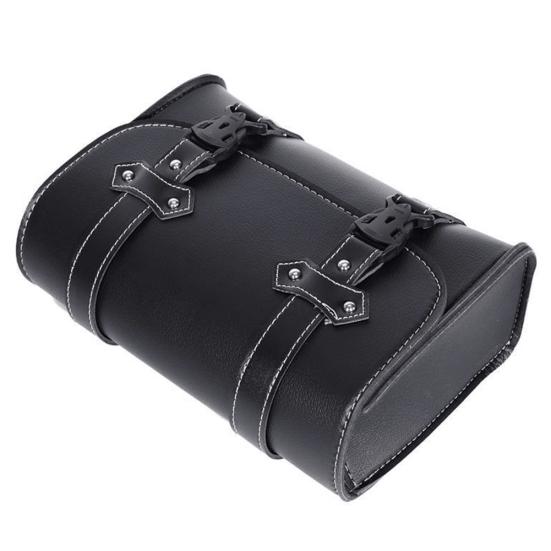 Motorbike Motorcycle Faux Leather Luggage Storage Left Right Side Saddle Bag