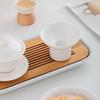 Premium White Porcelain Tea Infuser Set with Ceramic Strainer for Tea Brewing
