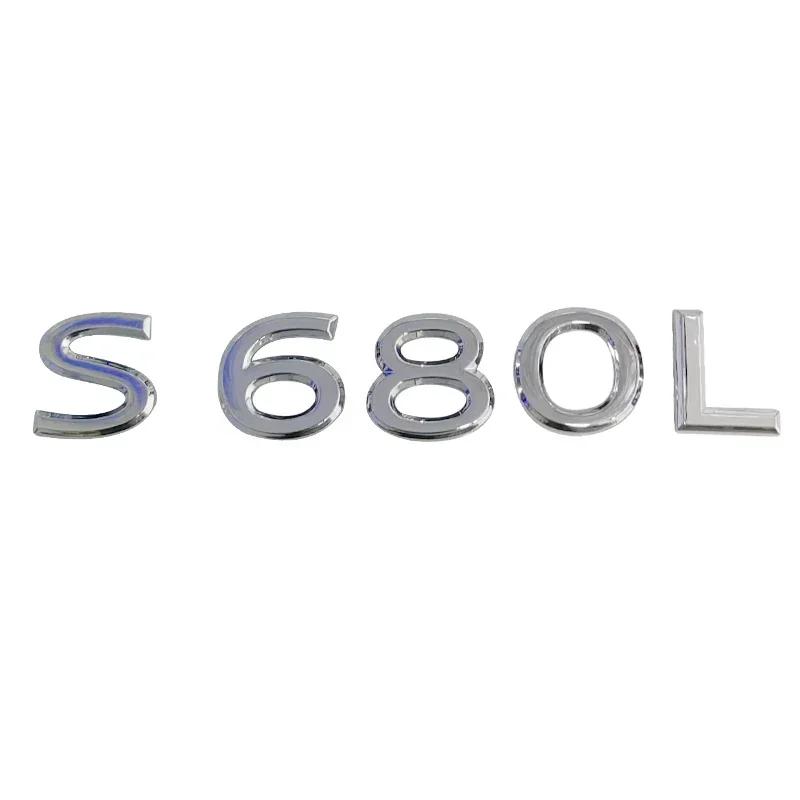 ABS Car Body Side Emblem Sticker Trunk Badge Decals for Mercedes Benz Maybach S400L S450L S480L S500L S580L S600L S680L Exterior
