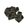 Malwee Boys' Autumn/Spring Two-Piece Homewear Set - Stylish Round Neck Print for Kids