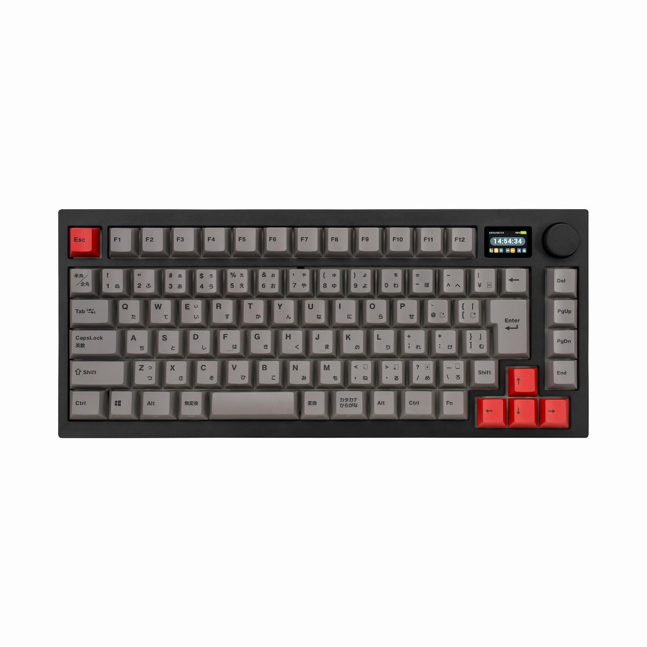 

BAROCCOMiSTEL MD750 Delight JIS G Pro Brown 86 Black PBT Gateron Keyboard with RGB LCD Rollover Support Japanese Distributor (Japanese Layout/GATERON