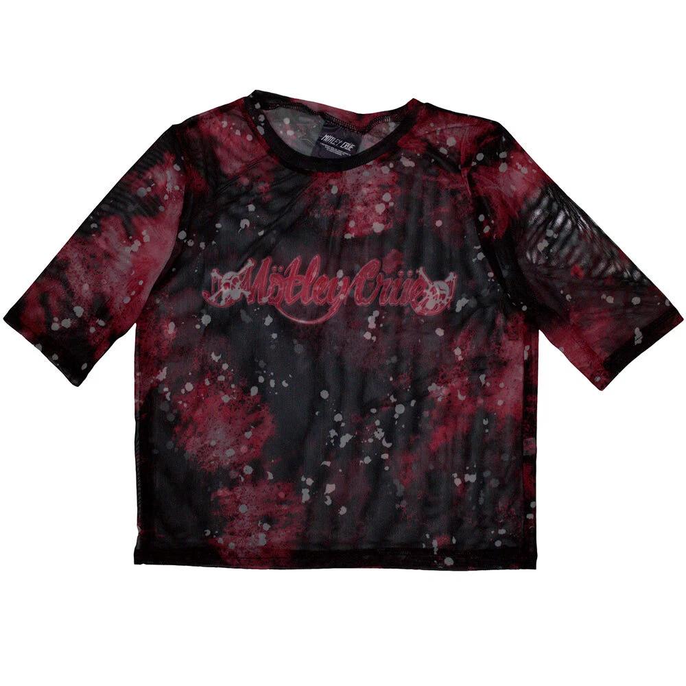 Motley Crue Ladies Crop Top: Feelgood Logo (Mesh) (Medium) 3XL